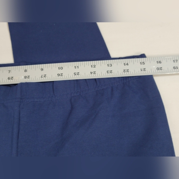 Lands' End Tough Cotton Ankle Legging Deep Sea Navy Girls Plus Size XL (14+-16+) - Picture 6 of 10